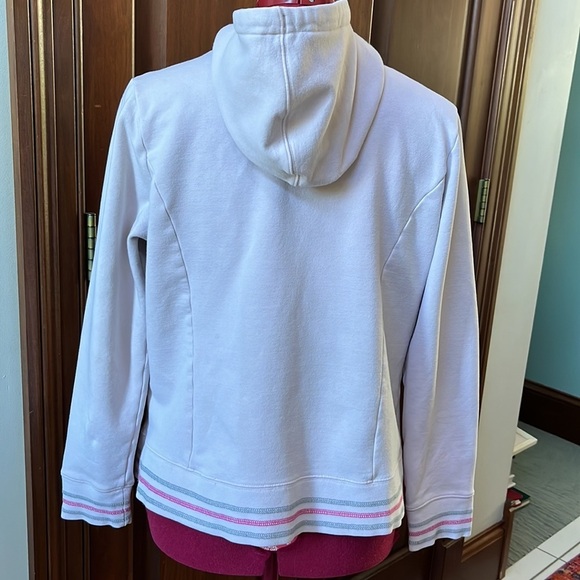 North Face GUC Full zip Hoodie Light lavender/ light gray Size L - Picture 11 of 15